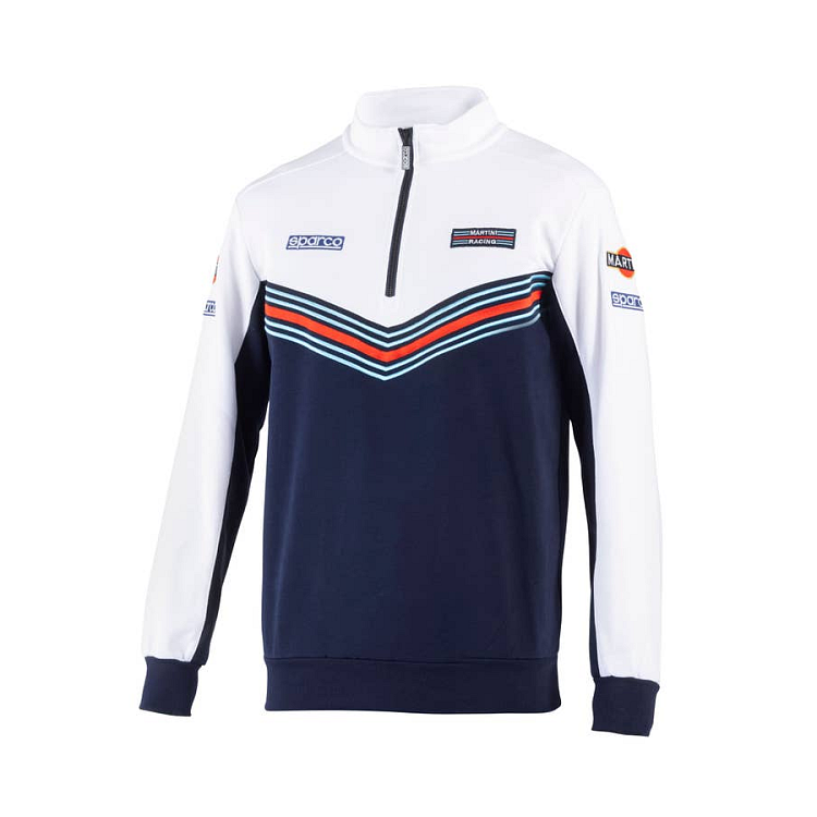 Sparco mikina MARTINI RACING HALF ZIP