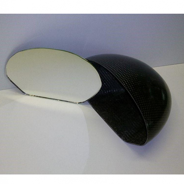 Zpětné zrcátko carbon vč. skla