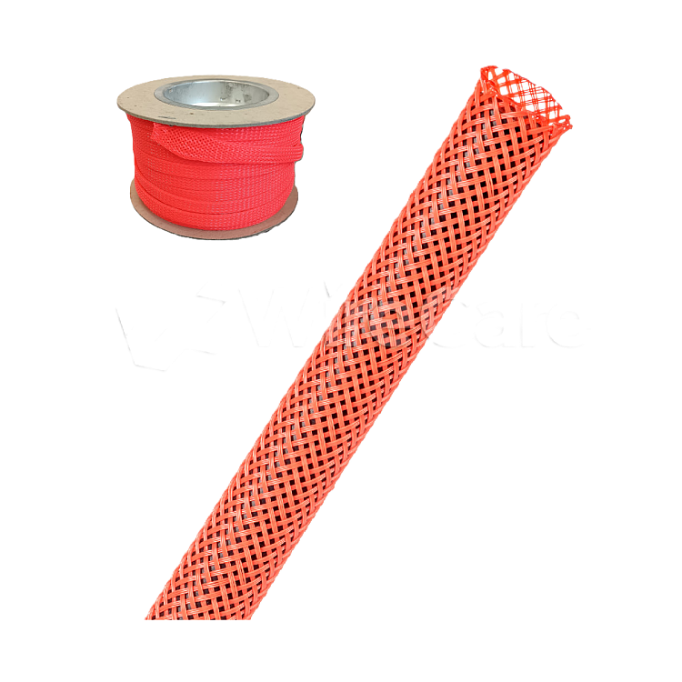 Návlek FLEXO 3/8" na kabely (neon red)