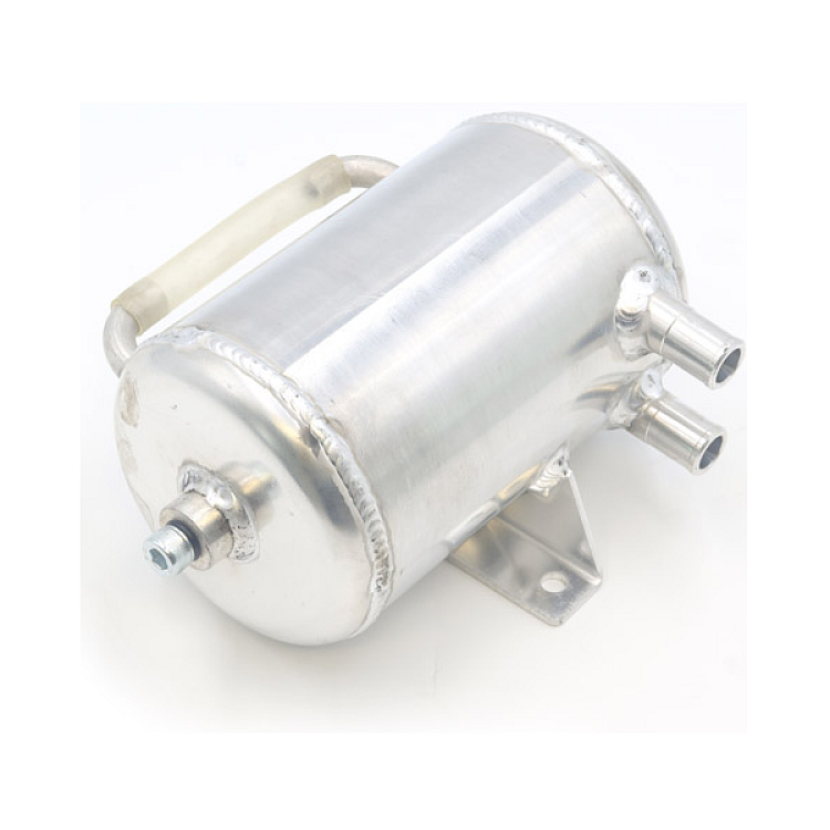 Olejový catch tank Al kulatý s odfuk. filtrem