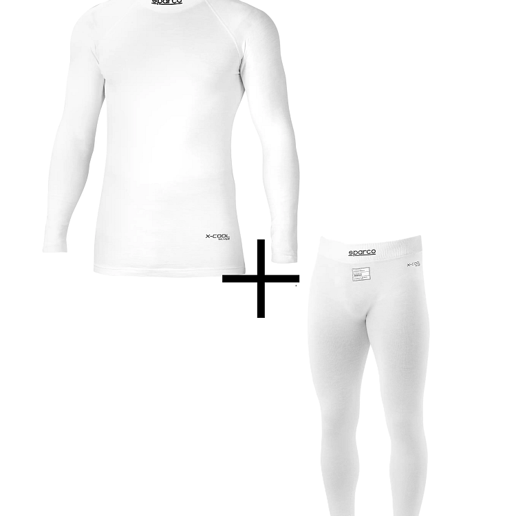 Sparco rolák + spodky RW-10 TECH bílé